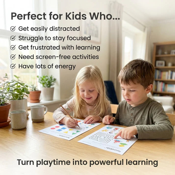 WonderKids™ +100 Activities to Boost Attention, Focus, and Learning